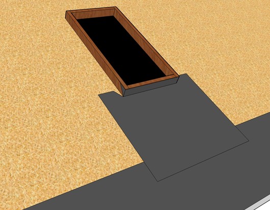 Skylight 1 Front Underlayment