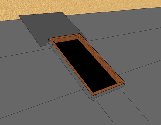 Skylight 3 Front Underlayment